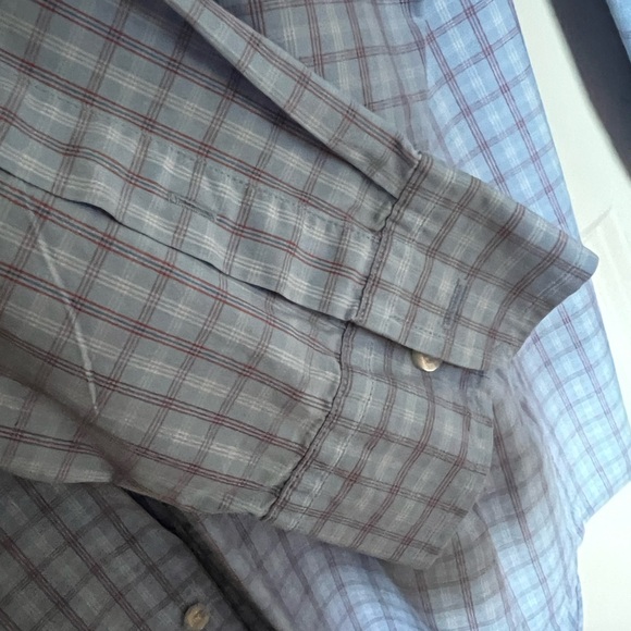 Vineyard Vines Men's Light Blue Plaid Shirt - Picture 4 of 5